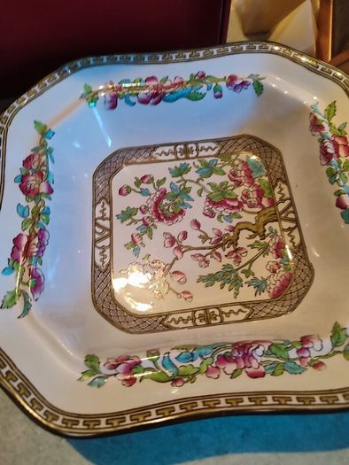 Vintage Bridgwood Indian Tree Dish With Lid