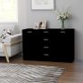 Sideboard Black 120x35,5x75 cm Chipboard Image 5