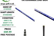 Mitsubishi Diamana Blue Plus S+ 62 Regular Fairway Shaft / Taylormade 2nd Gen