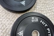 2 x 15kg Olympic Rubber Bumper Plates