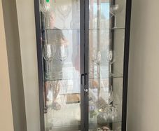 Glass display case