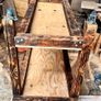 Rustic Workbench / table on castor wheels Image 3