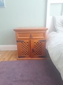 pine locker / side table