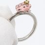 Vintage Collectable Daisy London Diamond And Enamel Silver Frog Ring Image 6