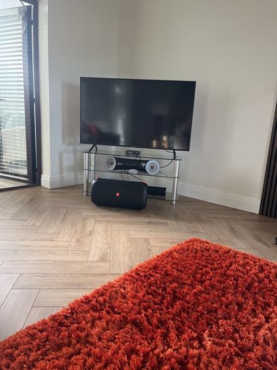 glass tv stand