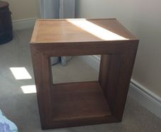 solid oak display unit