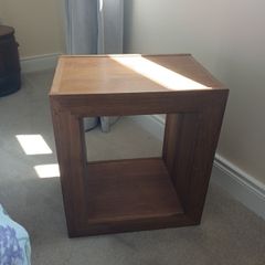 solid oak display unit