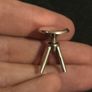 925 Sterling Silver Drawing Table and Stool Scuplture by UnoAerre Image 9