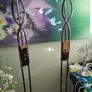 2 Bronze metallic tall floor lamps Image 5