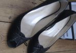 Van Dal Black Peep toes.