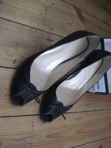 Van Dal Black Peep toes.