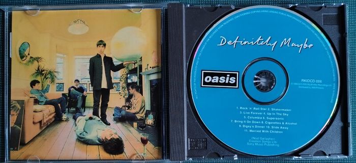 Oasis - Definitely Maybe CD (1994) 2000 Reissue Indie Rock EX+