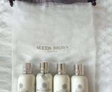 Molton Brown Travel Body Lotion 4-Piece Gift Set & Sheer Pouch