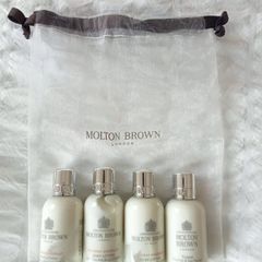 Molton Brown Travel Body Lotion 4-Piece Gift Set & Sheer Pouch