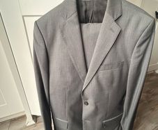 Zara Man Men's Suit EU 48 Light Grey Excellent Condition