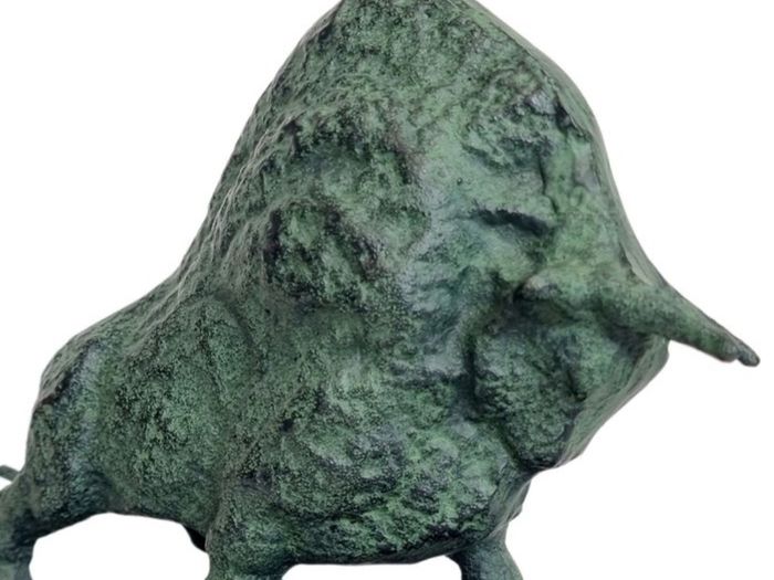 Pablo Picasso Inspired Bull - Patinated Bronze, Marble