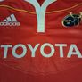 Munster Jersey. Official Adidas Mens Munster Rugby Home Jersey.  Seasons 2009/2011. Authentic Original From The Time. Not A Modern Day Remake. Image 10