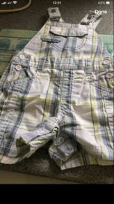 Boys dungaree shorts 0/3 mths