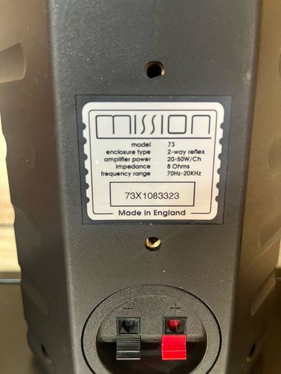 mission 73 speaker vintage 1990's