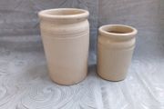 Two Small Stoneware Jars