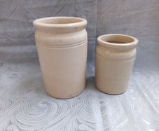 Two Small Stoneware Jars