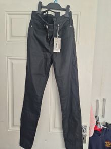 Mango Leather Trousers