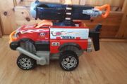 Vintage 2004 Hasbro Tonka Helicopter Sounds and Ball Shooting Plus Tonka 4x4Jeep
