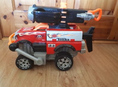 Vintage 2004 Hasbro Tonka Helicopter Sounds and Ball Shooting Plus Tonka 4x4Jeep