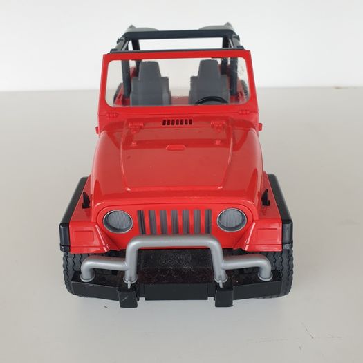 Bruder red jeep international