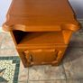 Vintage Bedside Locker Cabinet Teak Effect Image 6