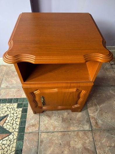 Vintage Bedside Locker Cabinet Teak Effect