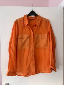 Autograph linen and silk shirt