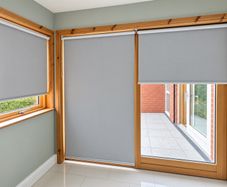 5 x Grey Roller Blinds Various Sizes 195cm Drop Fixings Included