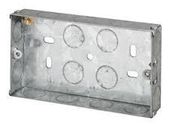2 Gang Metal Flush Box