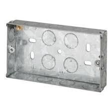 2 Gang Metal Flush Box