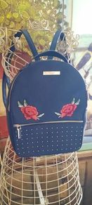 Dune of London 'Studs &Roses' Backpack, Black, Never Used