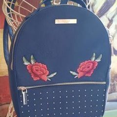 Dune of London 'Studs &Roses' Backpack, Black, Never Used
