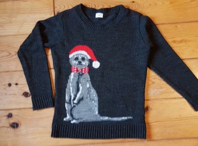 Age 6-7 Christmas Meerkat Jumper