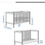 Cot bed and mattress Image 3