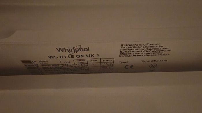 whirlpool fridge freezer