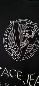 Versace Jeans Black Logo Long Sleep Top Sz S