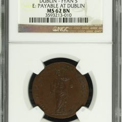 Ireland 1794 Halfpenny. NGC Graded MS62 BN