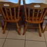Solid wood table and chairs Image 2
