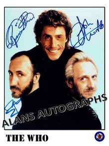The Who Autograph's