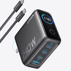 NEW Anker 140W 4-Port Charger PD 3.1 - Smart Screen - EU Plug
