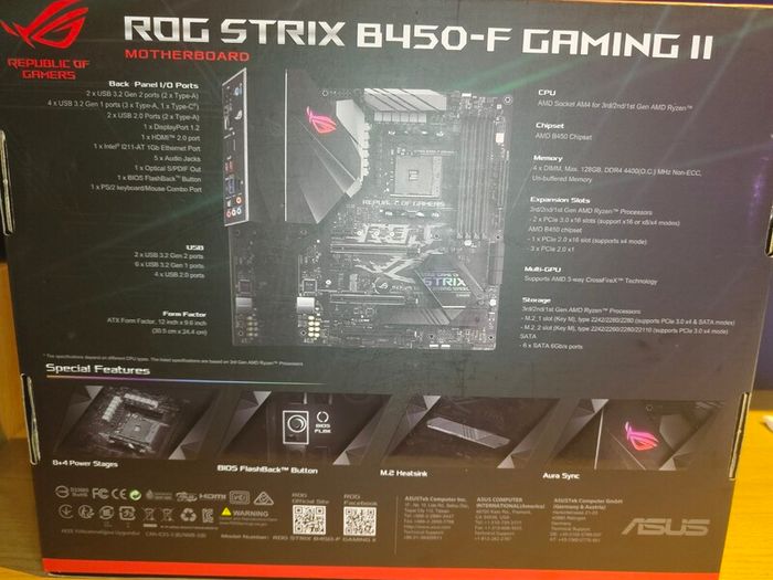 ASUS ROG Strix B450 f Gaming 2 Motherboard