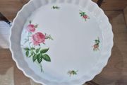 Christineholm Porcelain "Rose Collection" Quiche &amp; Tart Dish