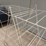 White metal clothes airer - folding laundry drying rack Image 4