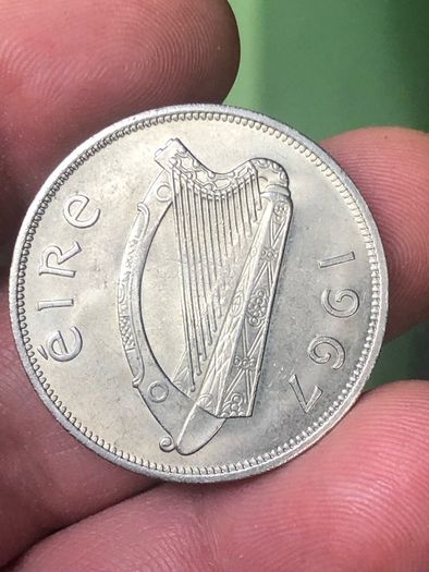 Irish 1967 Halfcrown Nice grade