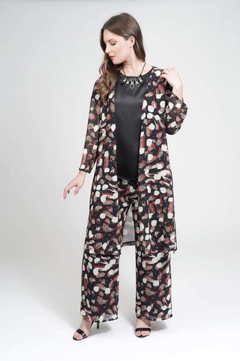 PLUS SIZE (20) Saloos Foil Print Chiffon Trousers. New